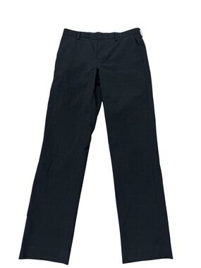 Murano Men's Dark Black Straight-Leg Dress Pants